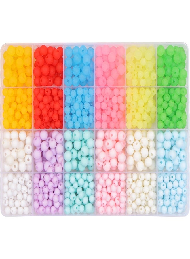 Ambitieux Children Jewelry Making Craft Bracelet Kits set for Kids - DIY 24 Compartment Box, 700+ Colorful Beads, Ear Hangings, Lobster Locks & Rings , 8 Pcs of Charms With Accessories - Birthday Gift for Girls 4 5 6 7 Years (6 and 8mm Matt) - Image 5